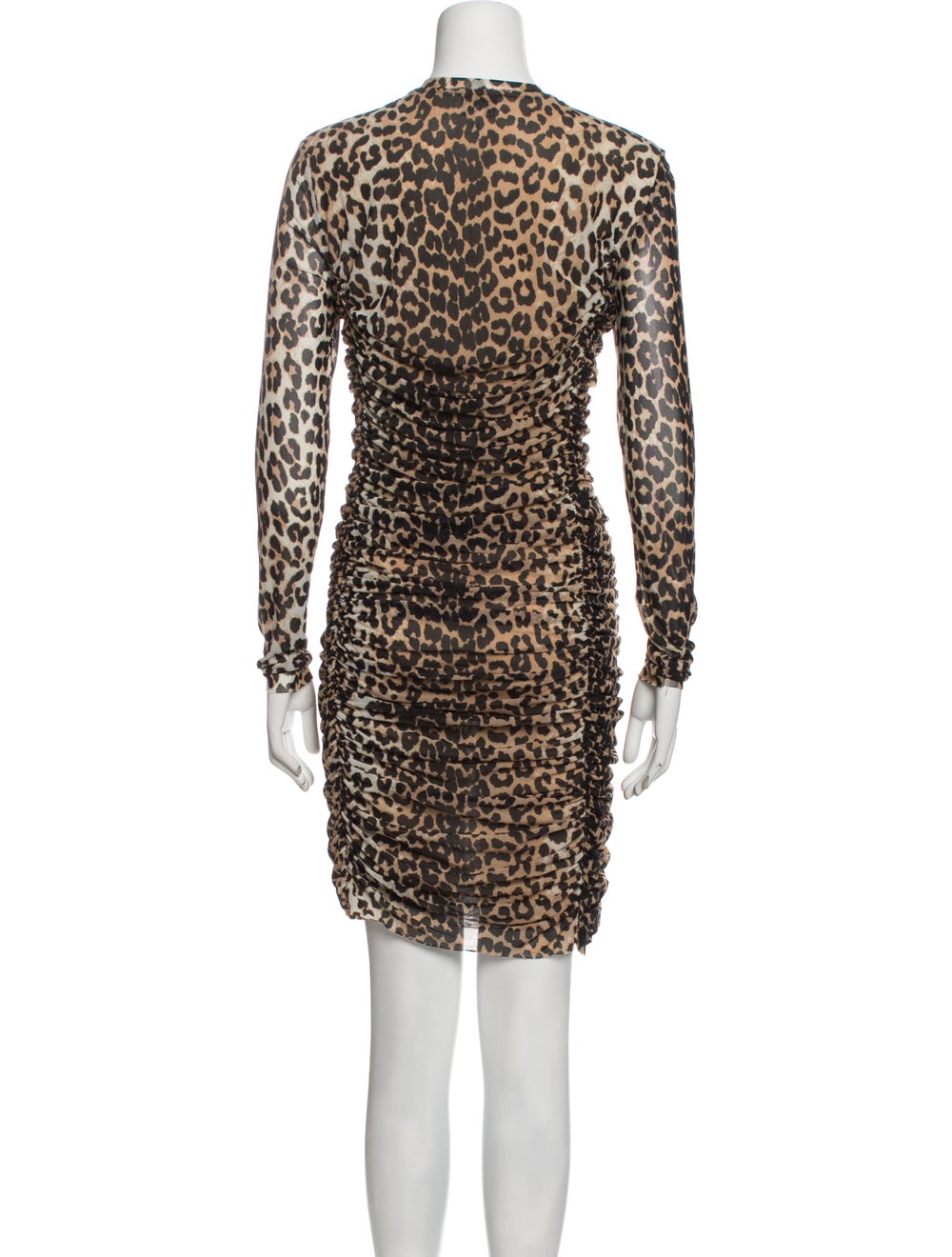 Ganni Animal Print Mini Dress - image 3