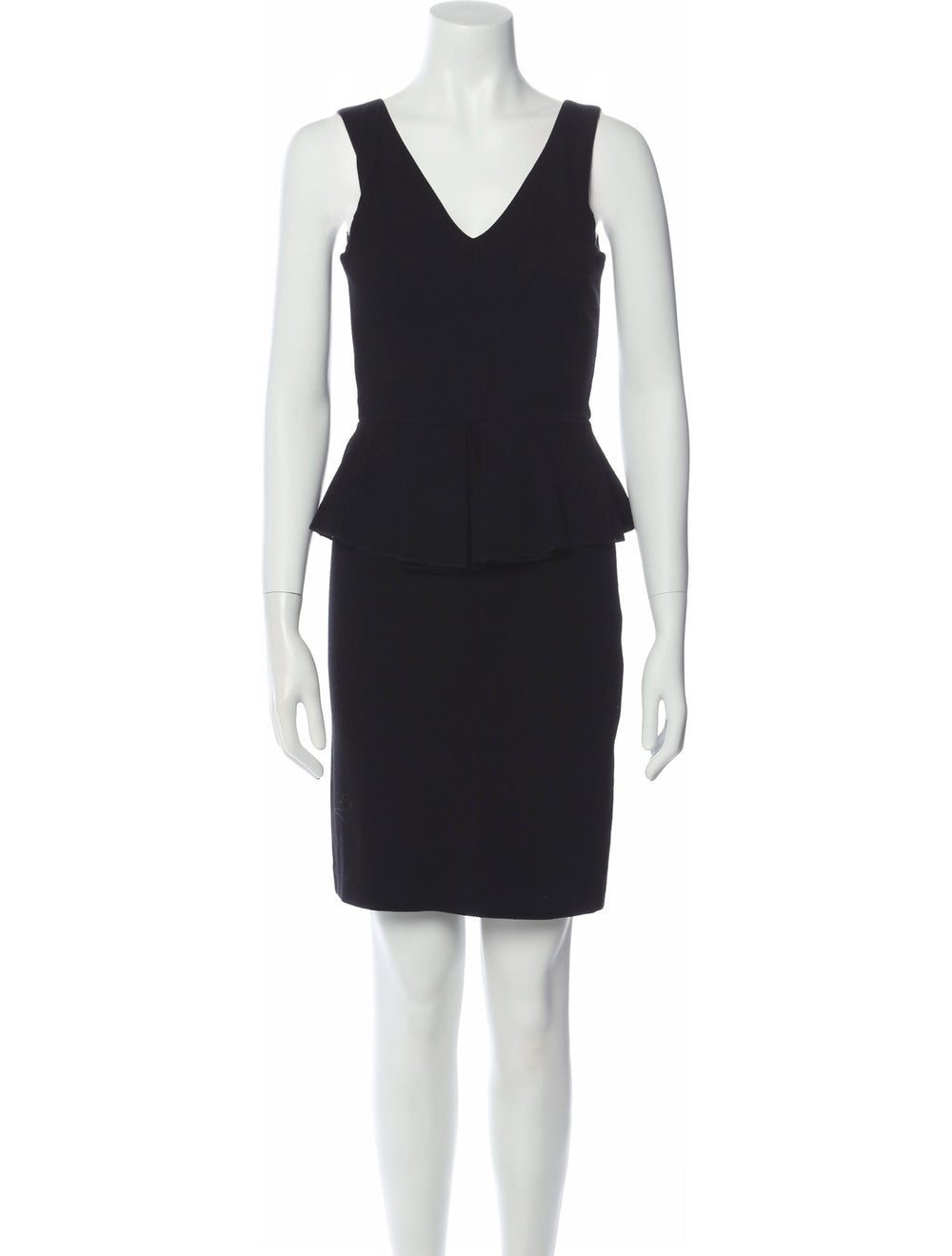 Ganni V-Neck Mini Dress - image 1