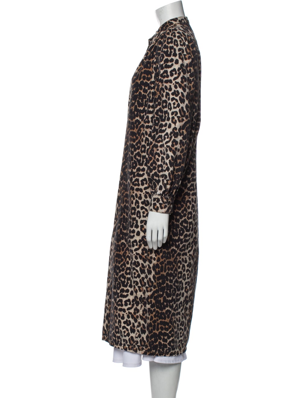Ganni Animal Print Trench Coat - image 2