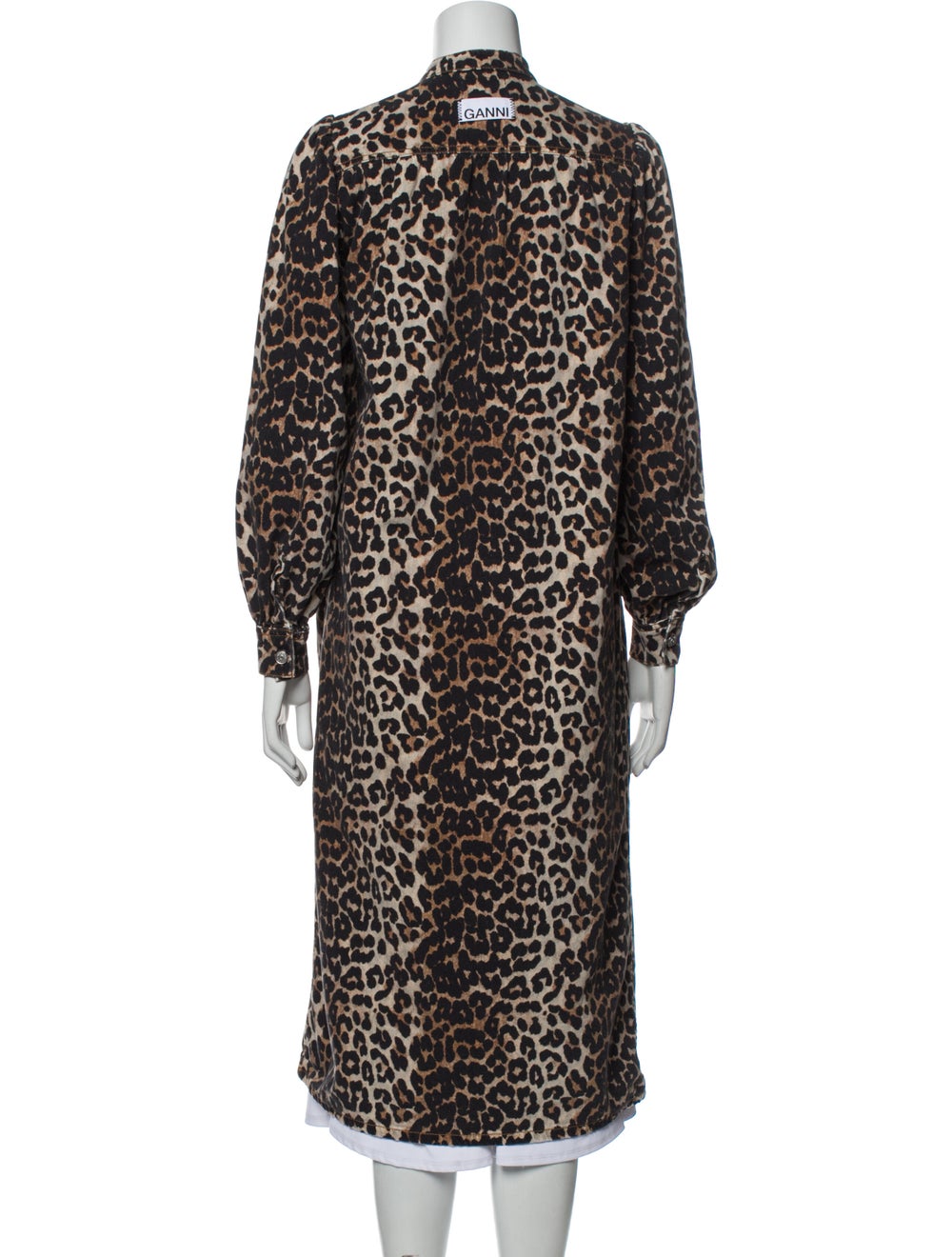 Ganni Animal Print Trench Coat - image 3