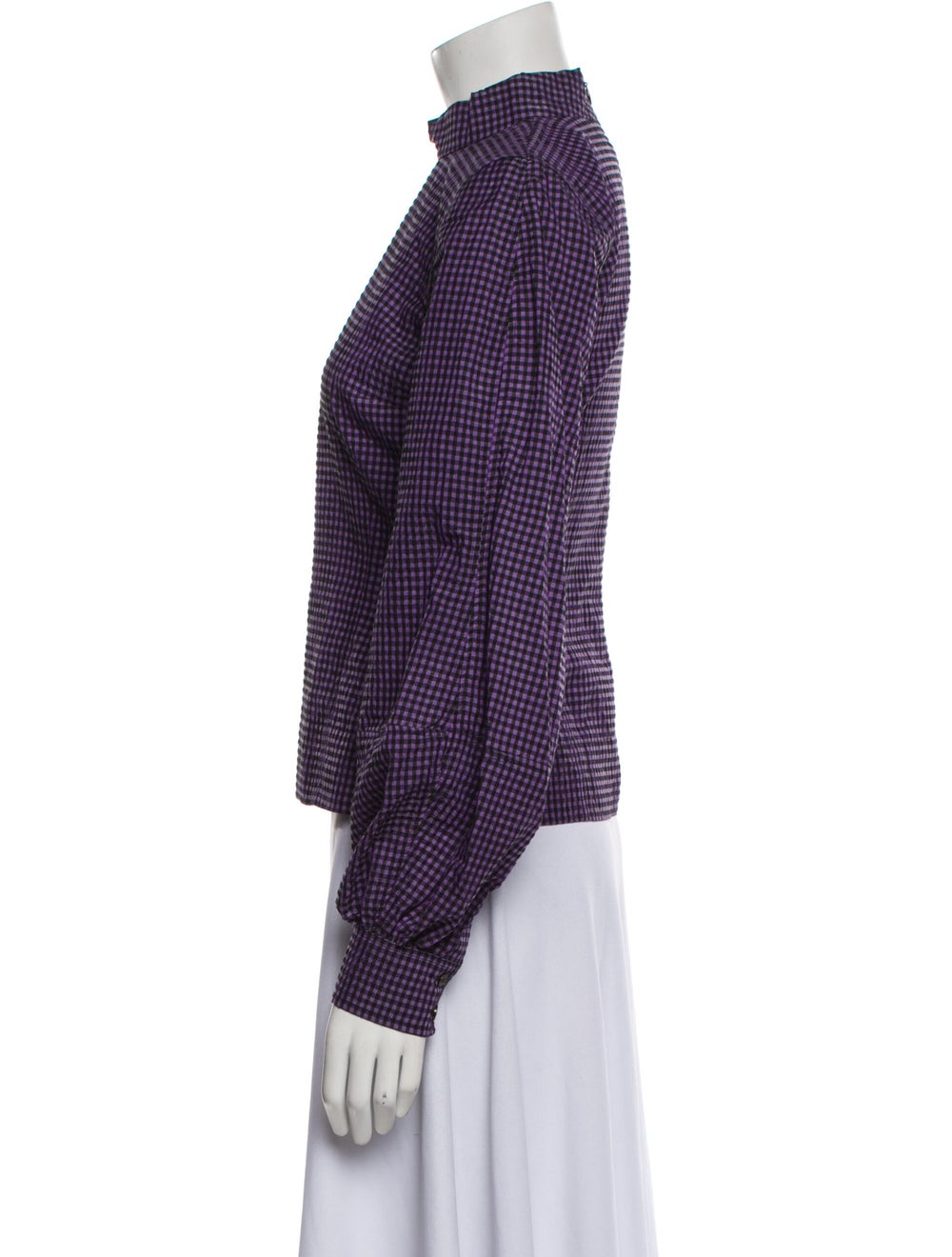 Ganni Plaid Print Evening Jacket - image 2