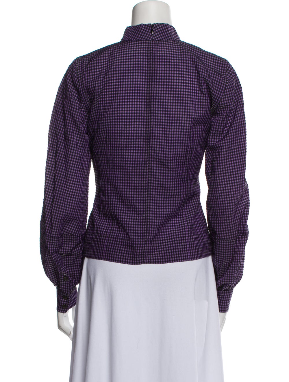 Ganni Plaid Print Evening Jacket - image 3
