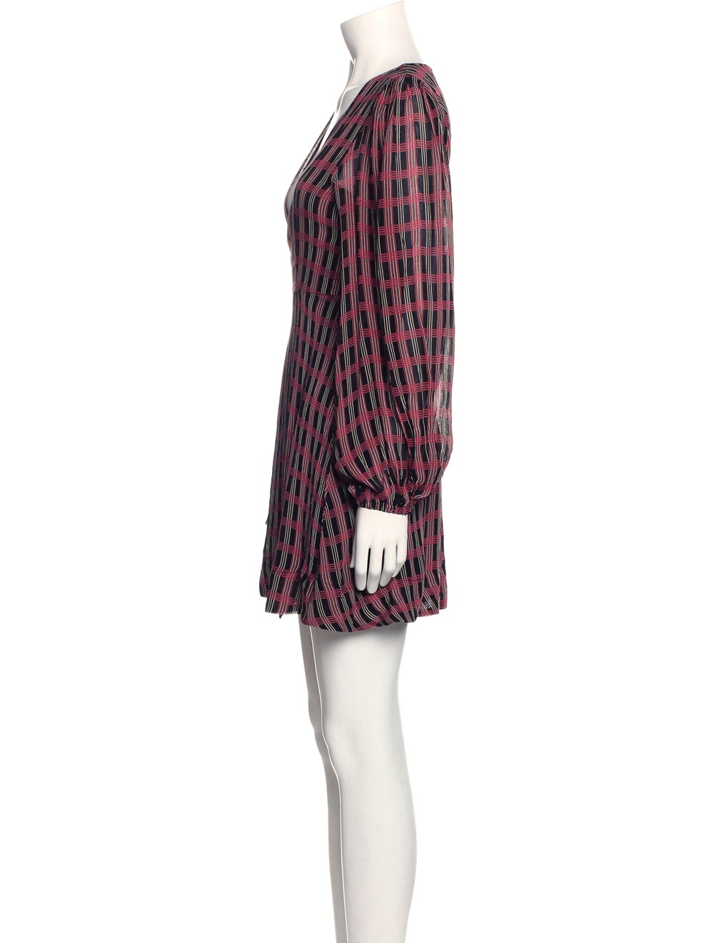 Ganni Plaid Print Mini Dress - image 2