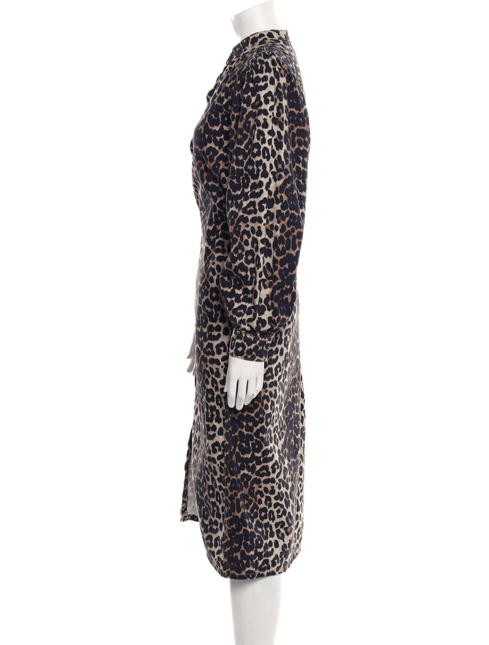 Ganni Animal Print Long Dress - image 2