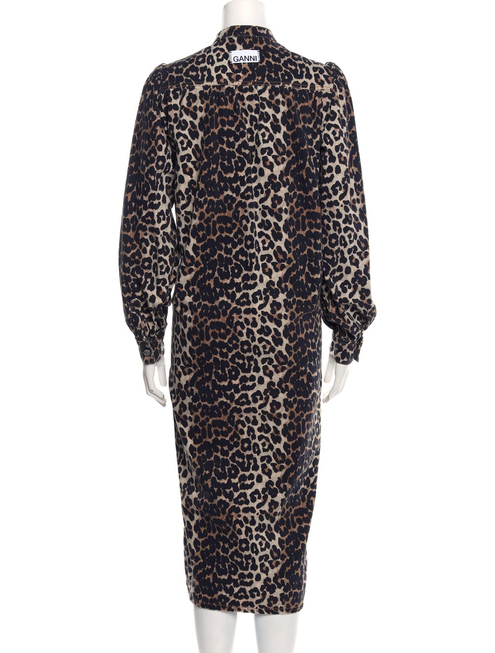 Ganni Animal Print Long Dress - image 3