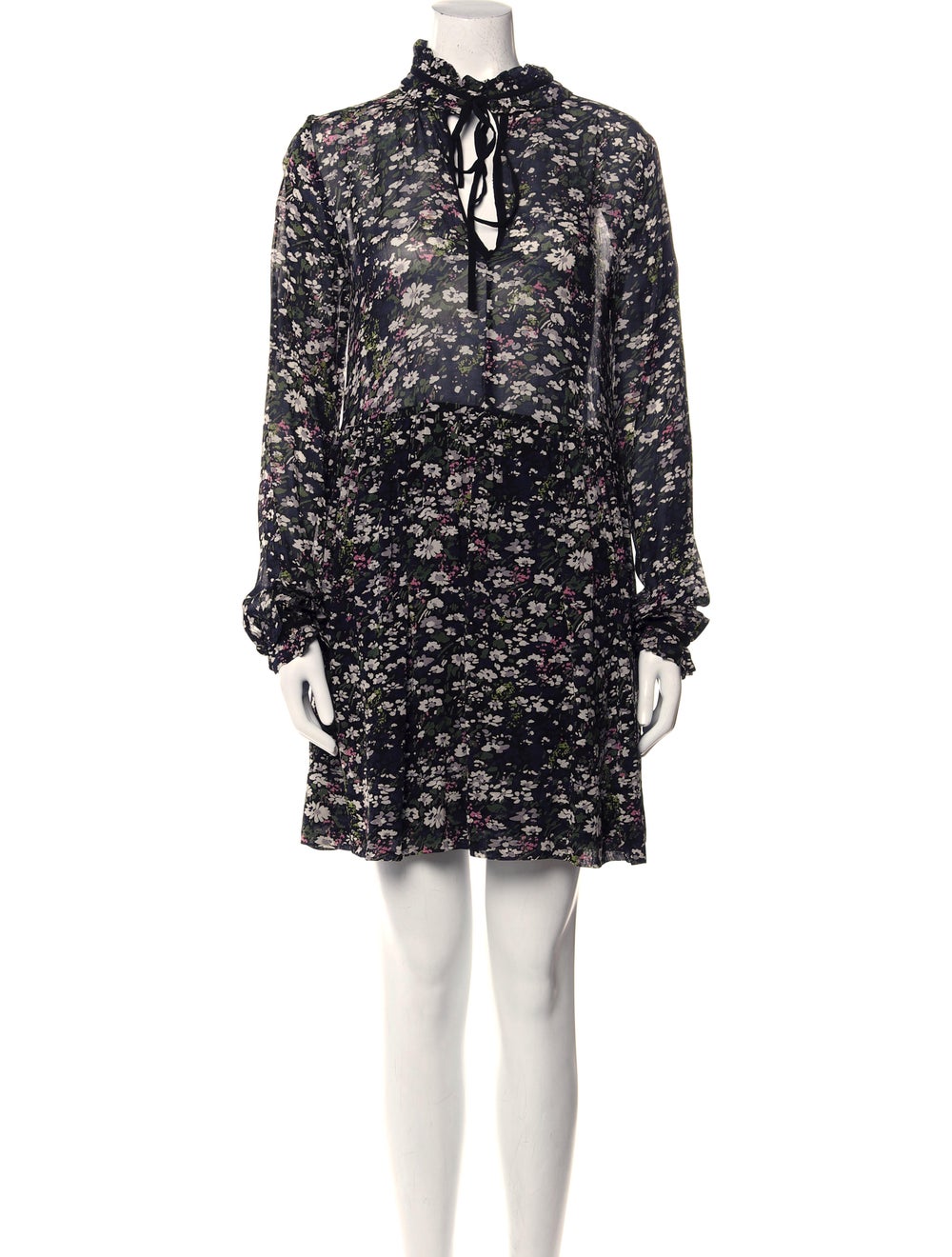 Ganni Floral Print Mini Dress - image 1