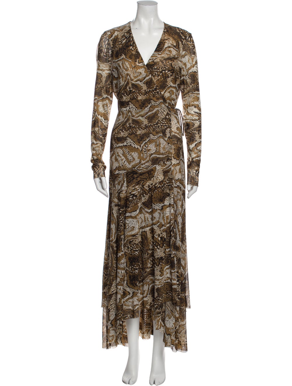 Ganni Animal Print Long Dress - image 1