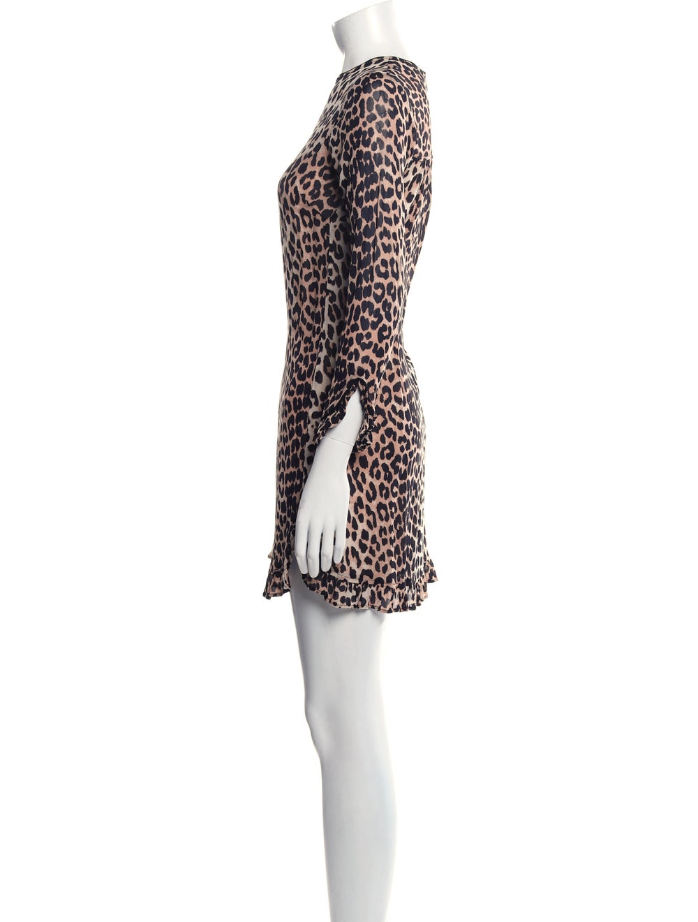 Ganni Animal Print Mini Dress - image 2