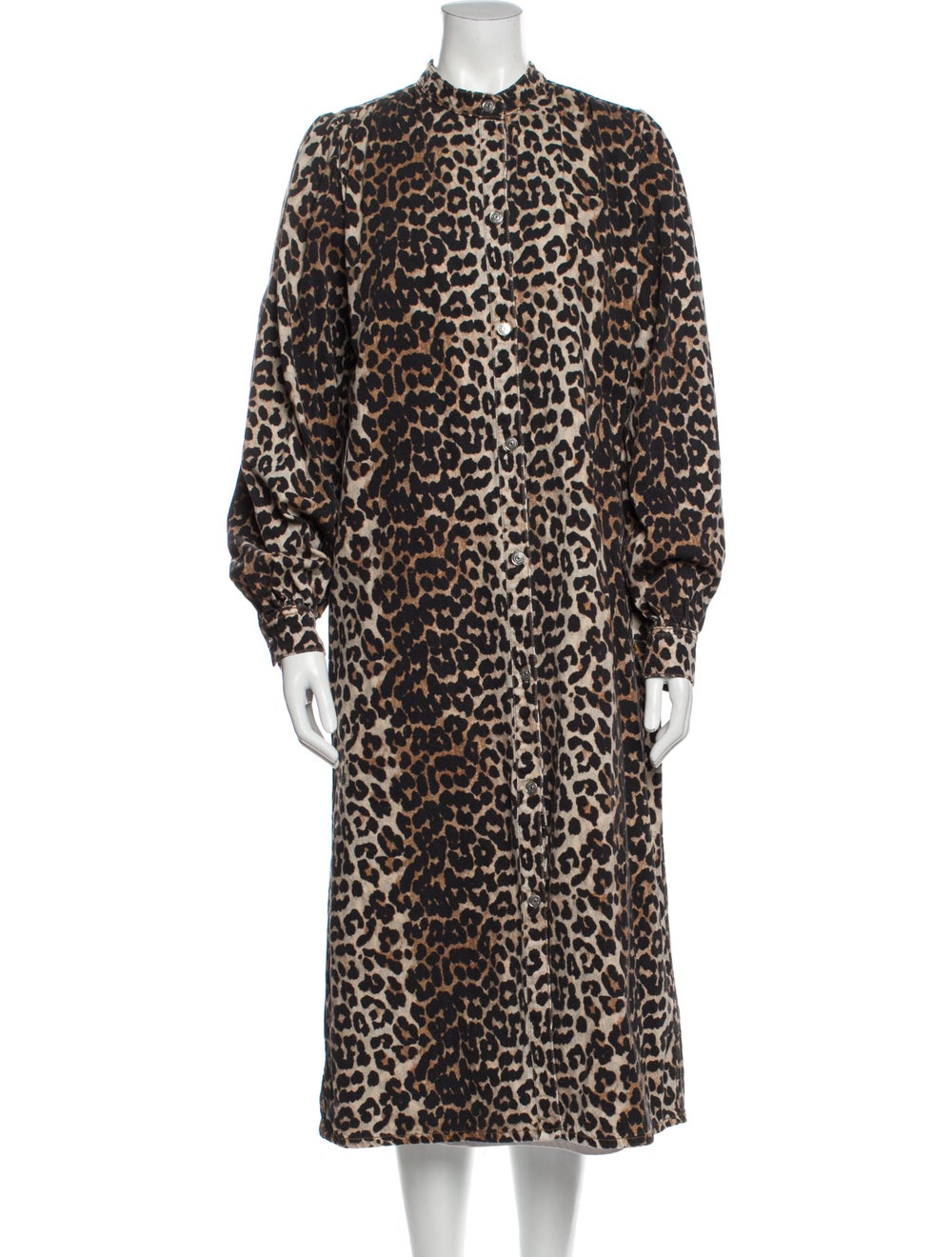 Ganni Animal Print Coat - image 1
