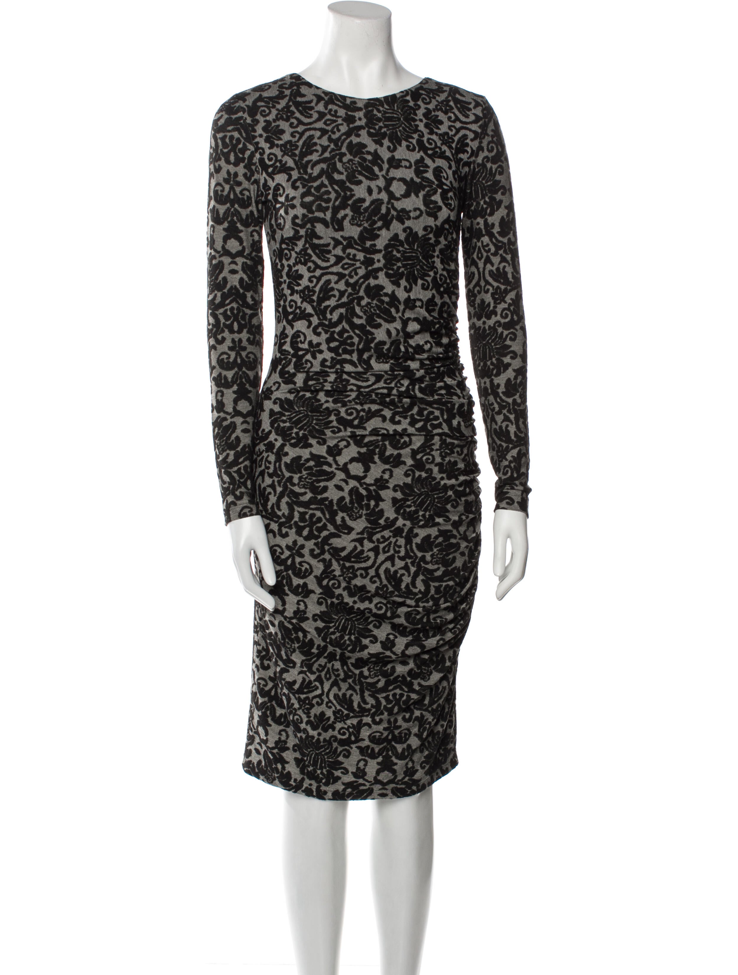 Ganni Printed Knee-Length Dress