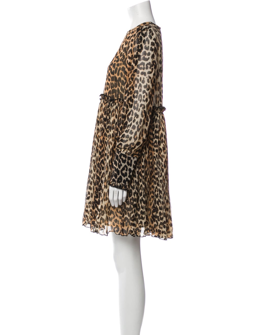 Ganni Animal Print Mini Dress - image 2