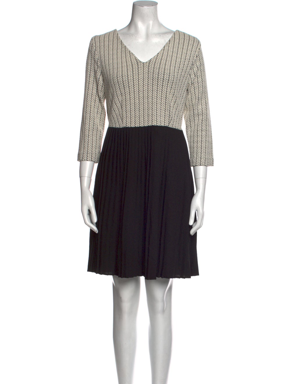 Ganni V-Neck Mini Dress - image 1