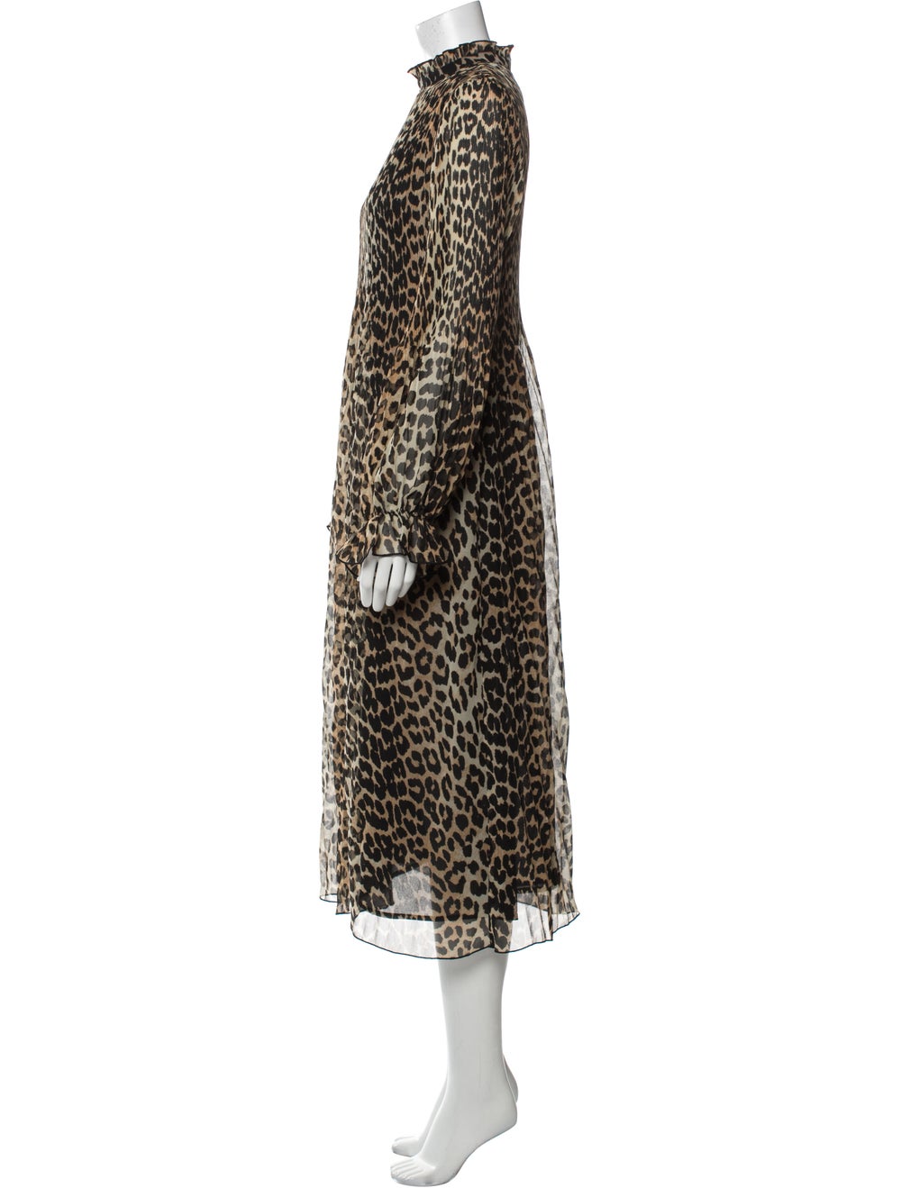 Ganni Animal Print Long Dress - image 2
