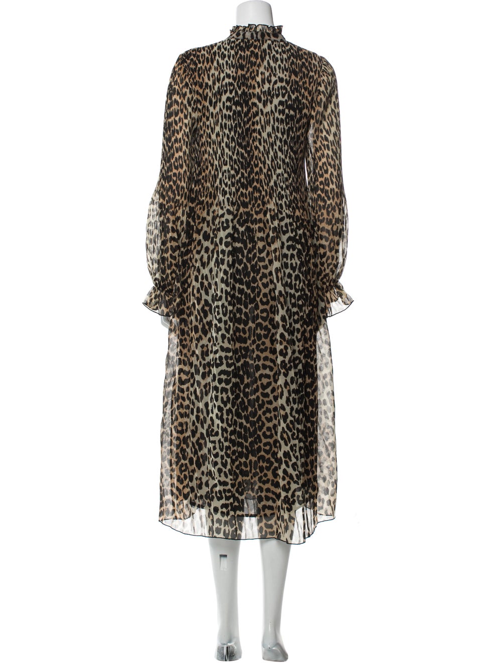 Ganni Animal Print Long Dress - image 3