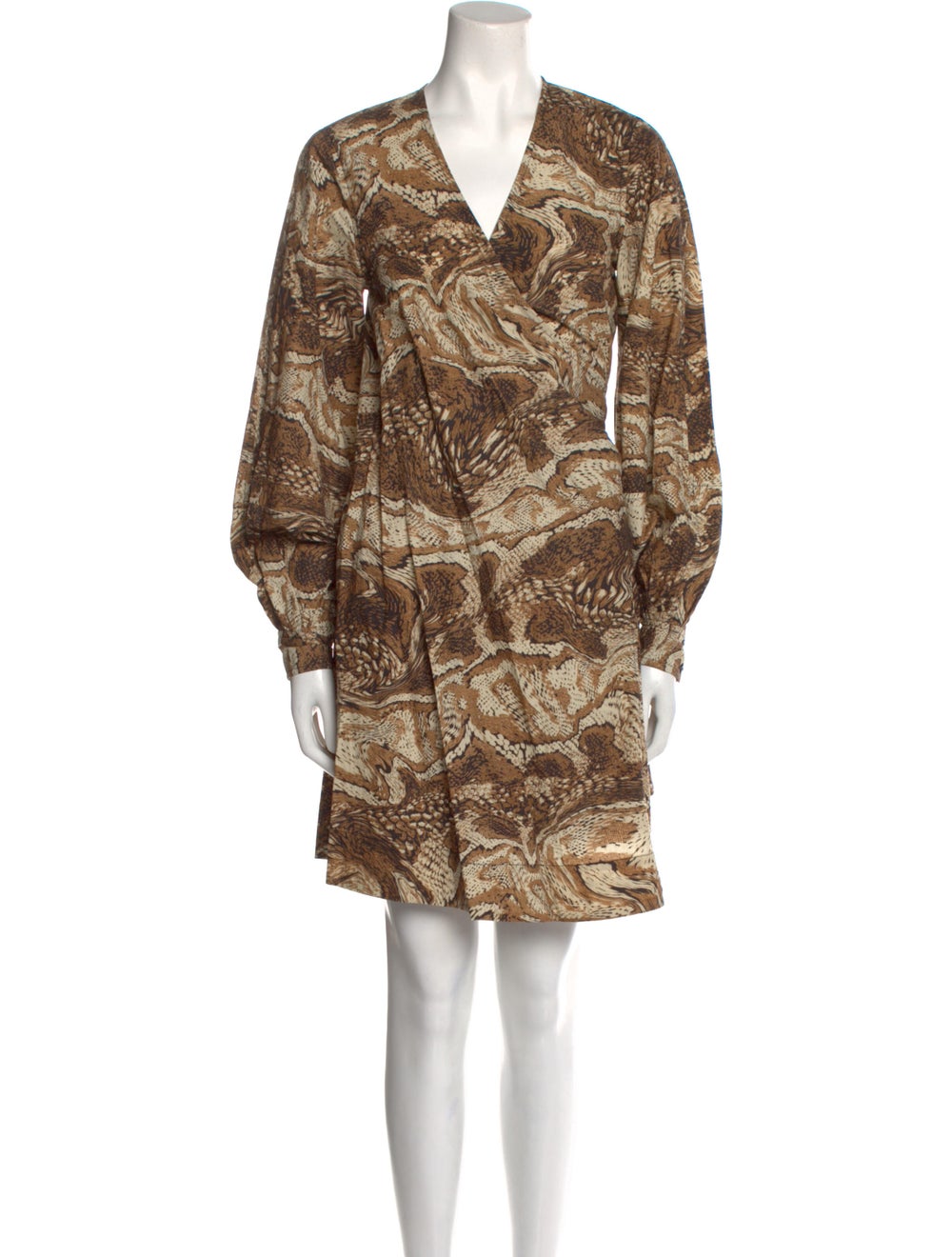 Ganni Animal Print Mini Dress - image 1
