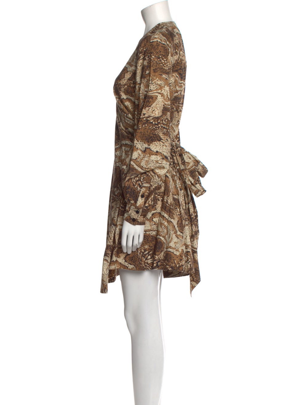 Ganni Animal Print Mini Dress - image 2