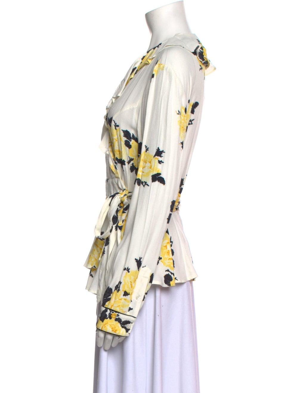 Ganni Printed Long Sleeve Blouse - image 2