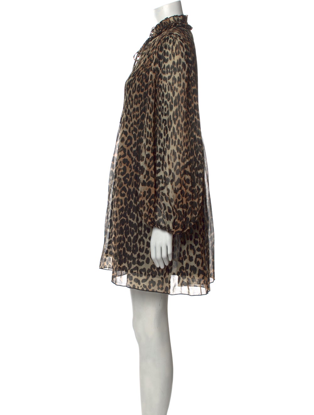 Ganni Animal Print Mini Dress - image 2