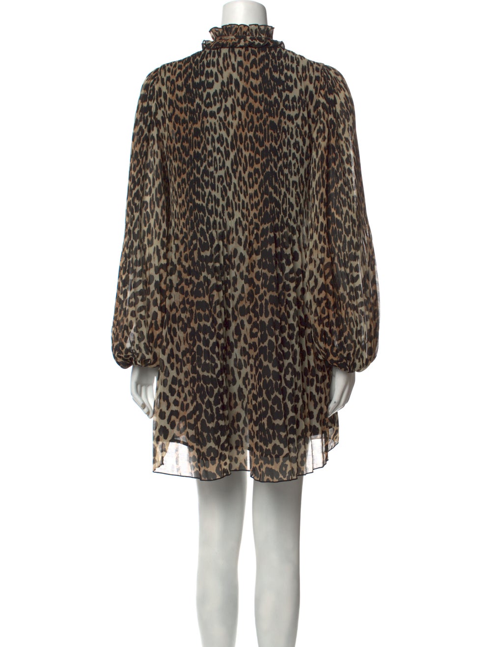 Ganni Animal Print Mini Dress - image 3