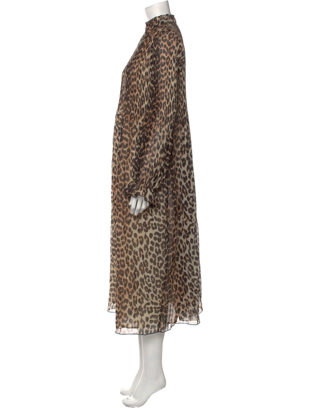 Ganni Animal Print Long Dress - image 2