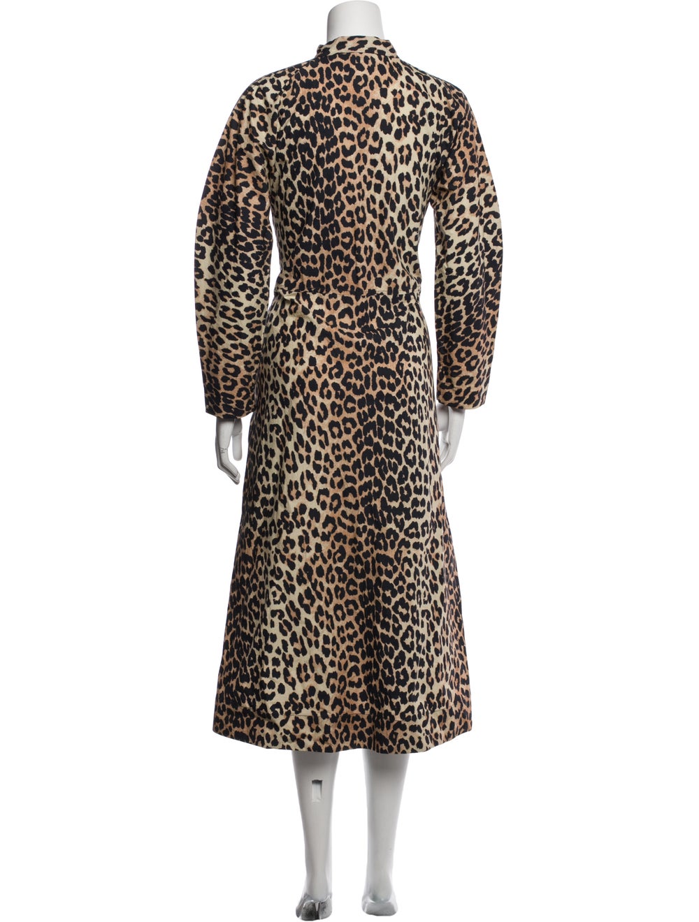 Ganni Animal Print Long Dress - image 3
