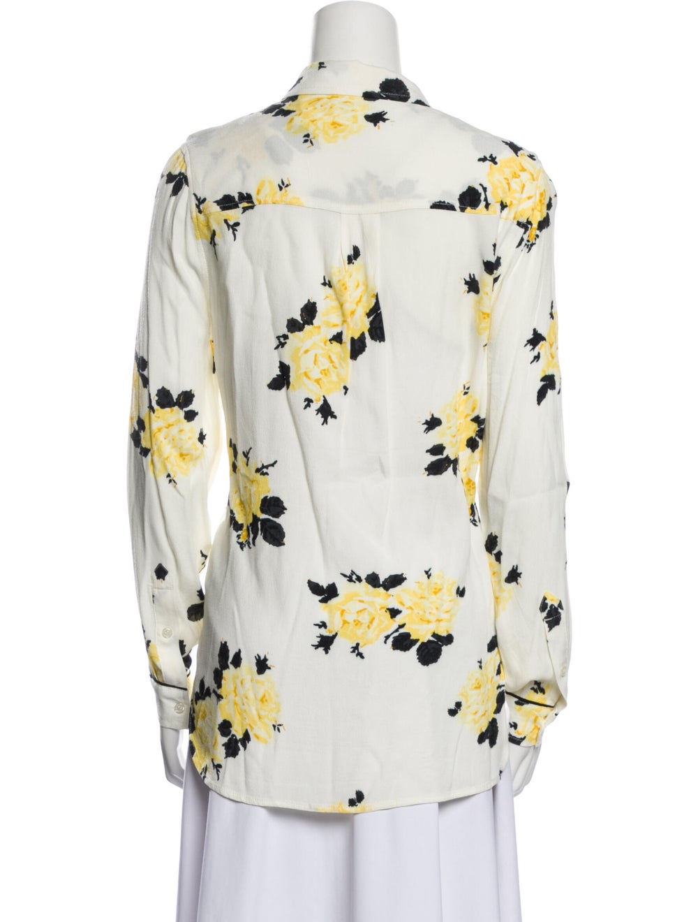 Ganni Floral Print Long Sleeve Button-Up Top - image 3