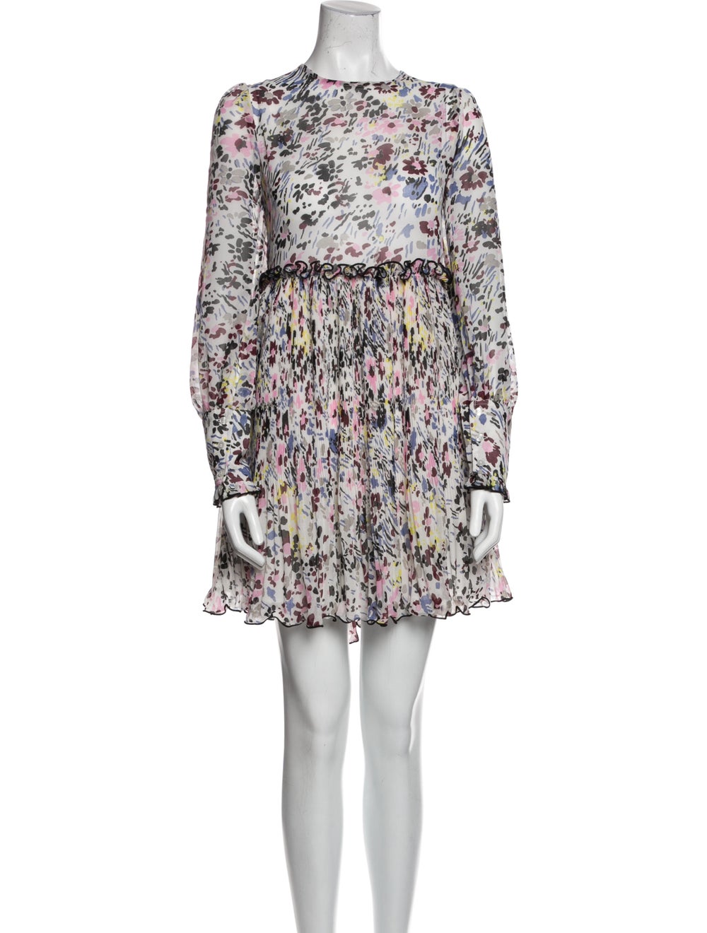 Ganni Floral Print Mini Dress - image 1