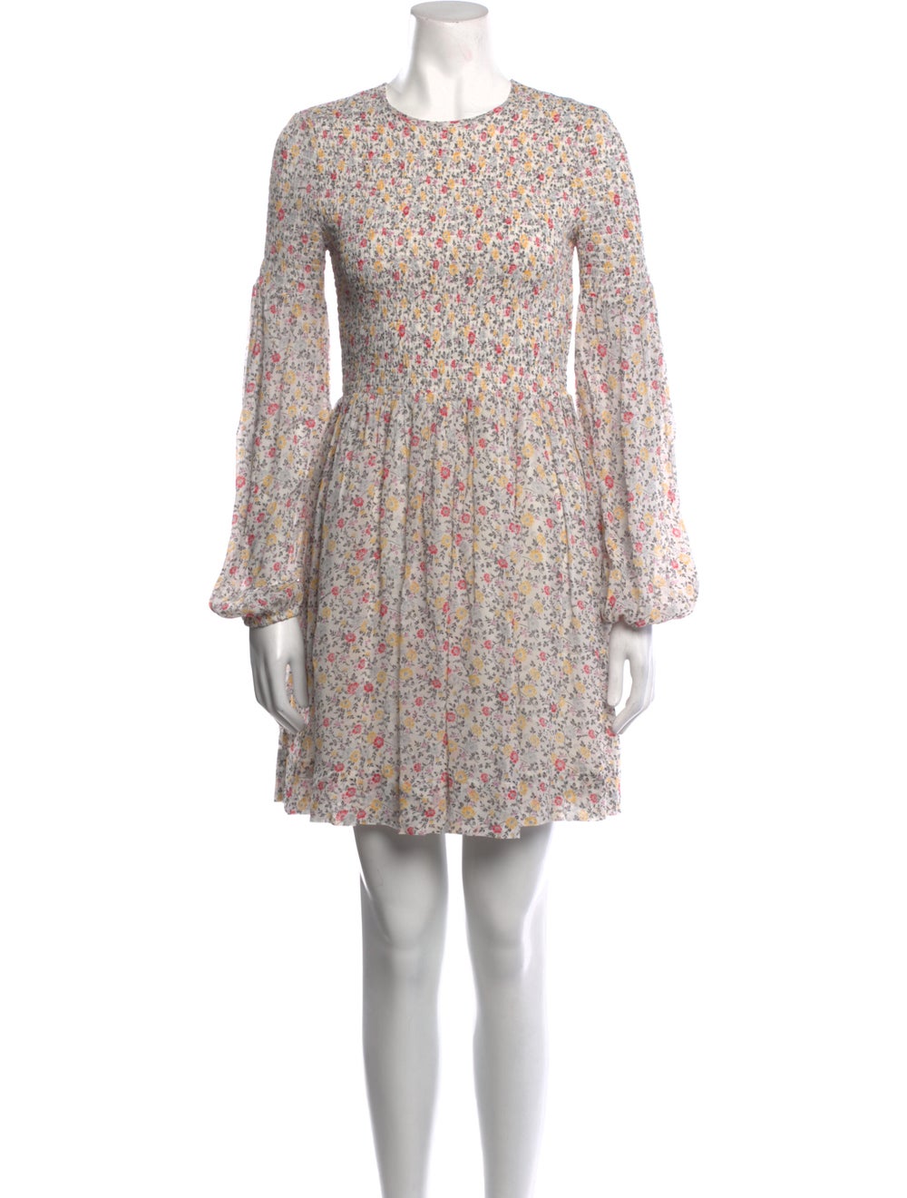 Ganni Floral Print Mini Dress - image 1