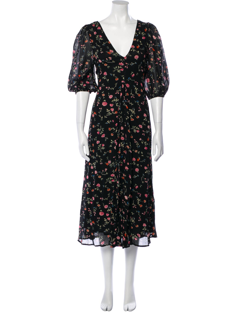 Ganni Floral Print Long Dress - image 1