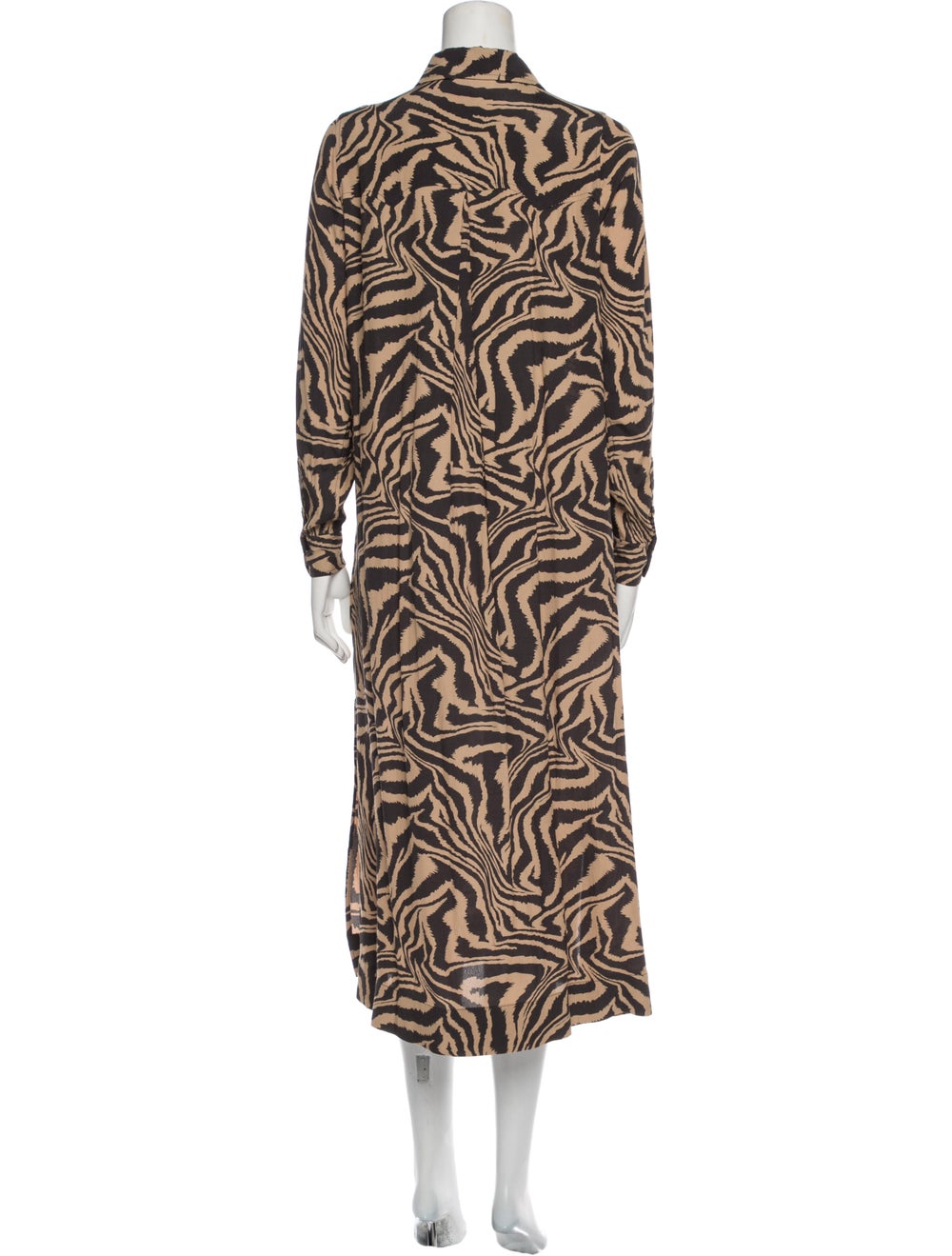 Ganni Animal Print Long Dress - image 3