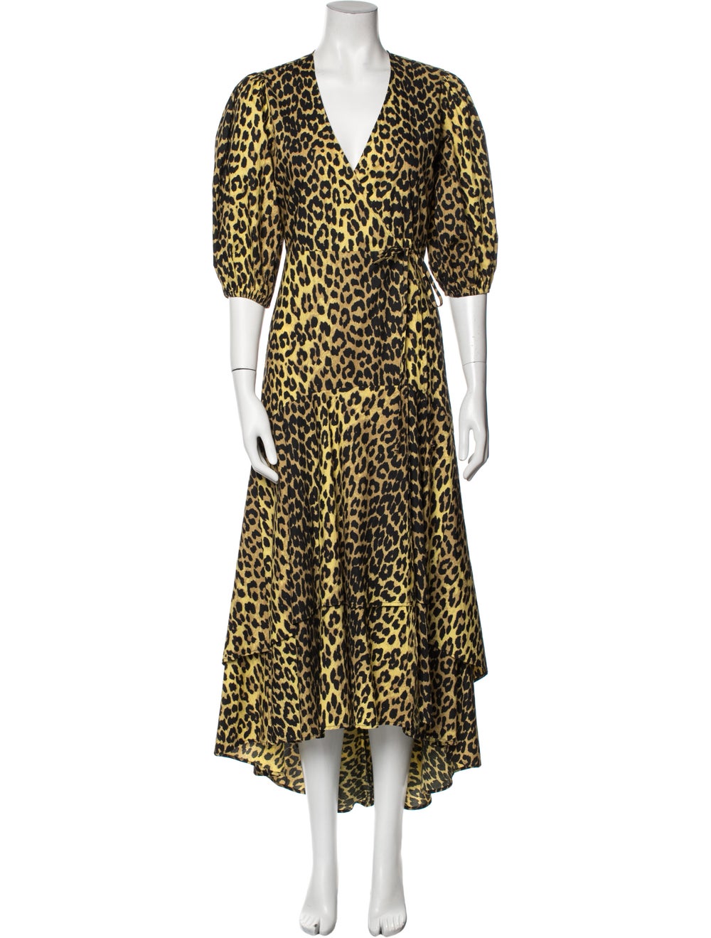 Ganni Animal Print Long Dress - image 1