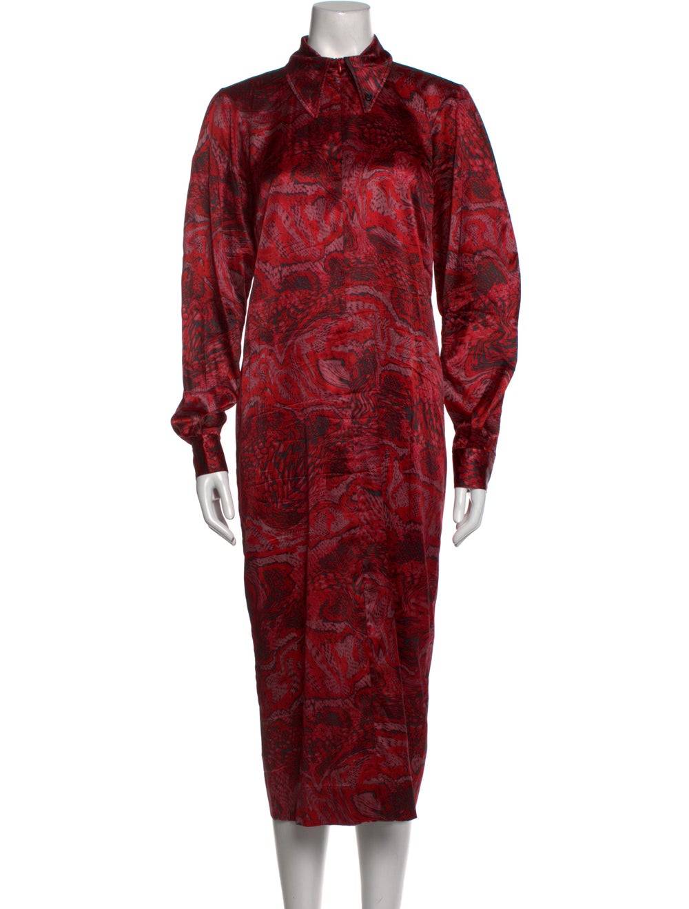 Ganni Silk Midi Length Dress - image 1