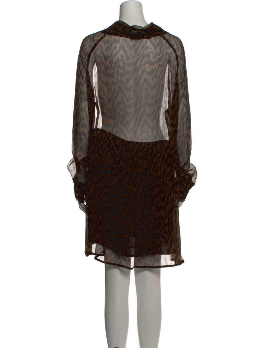 Ganni Animal Print Mini Dress - image 3