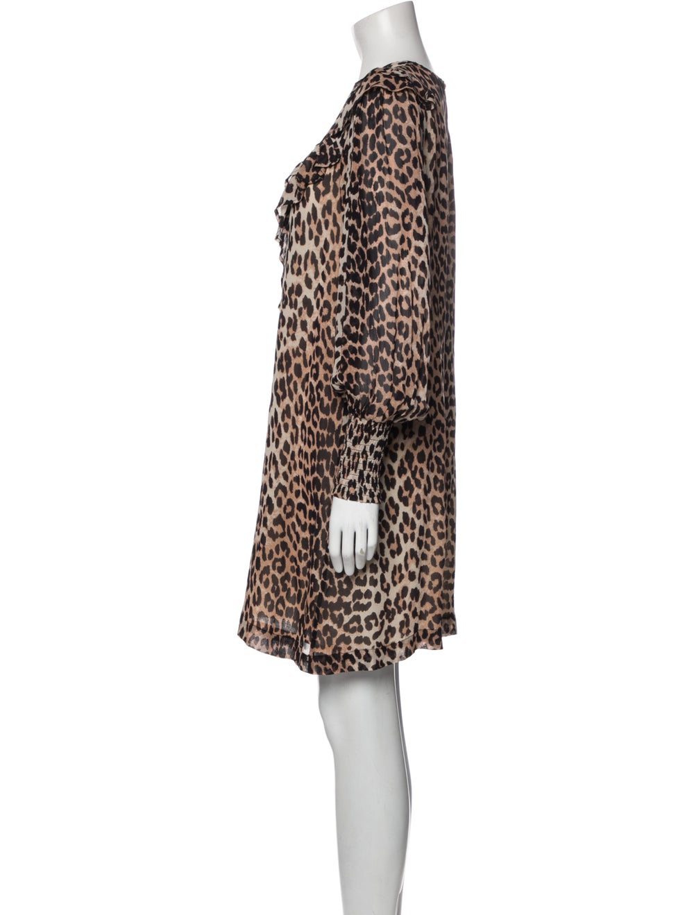 Ganni Animal Print Mini Dress - image 2