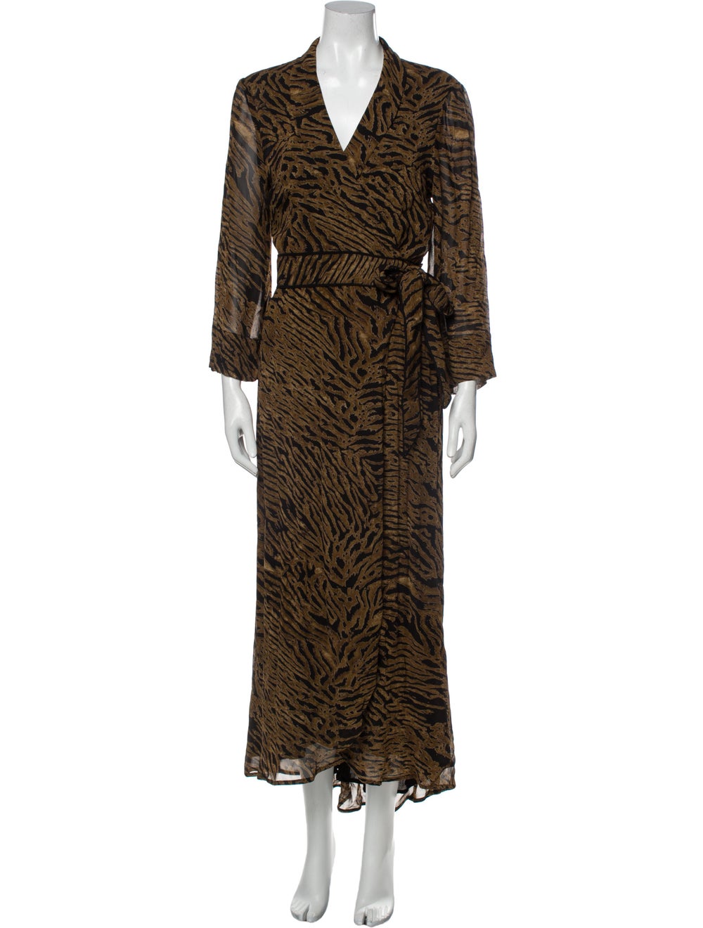 Ganni Animal Print Long Dress - image 1