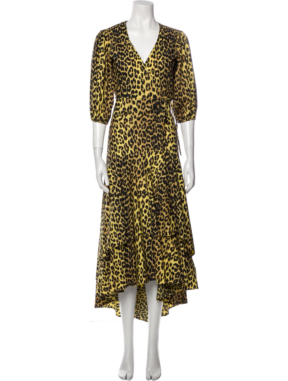 Ganni Animal Print Long Dress - image 1
