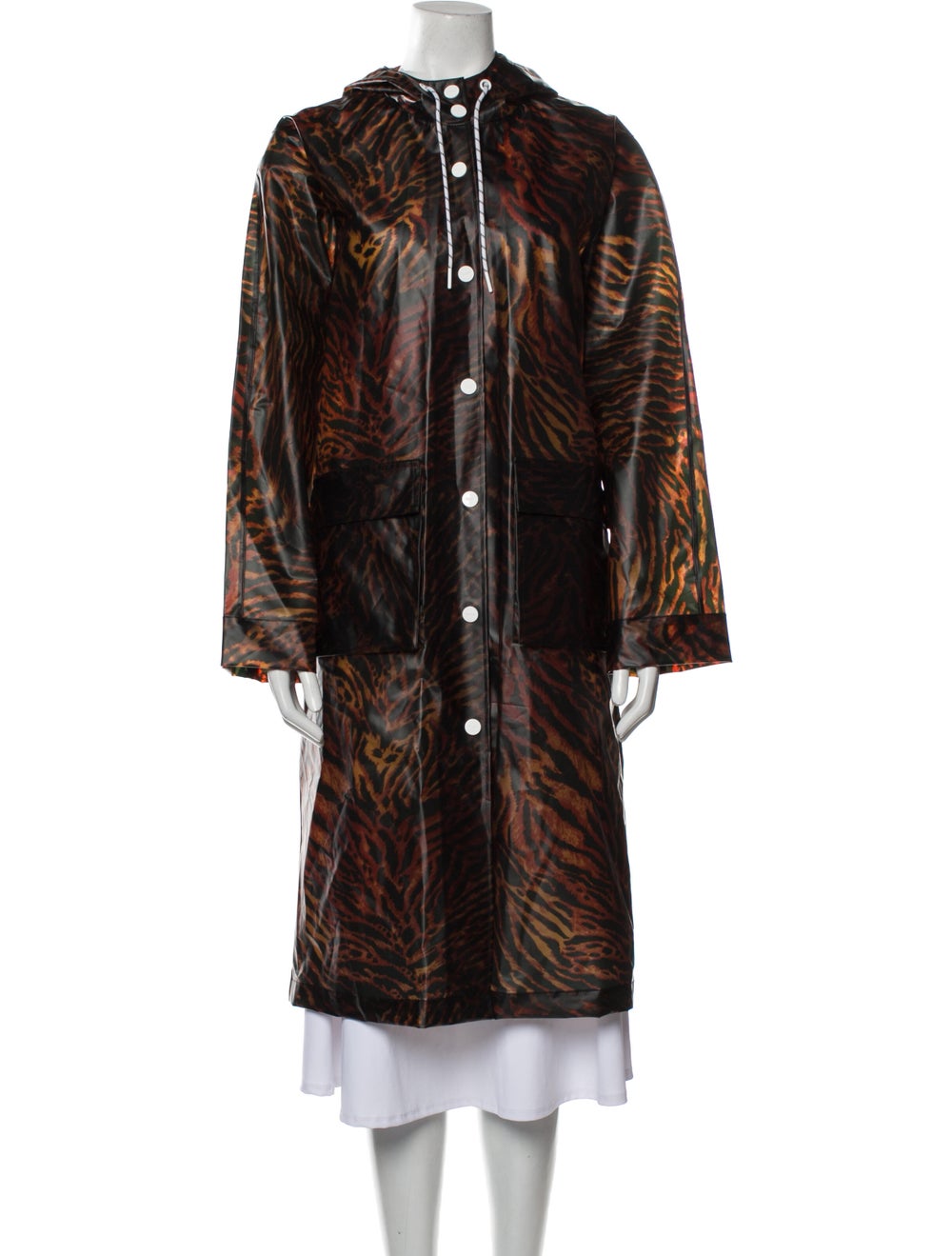 Ganni Animal Print Coat - image 1