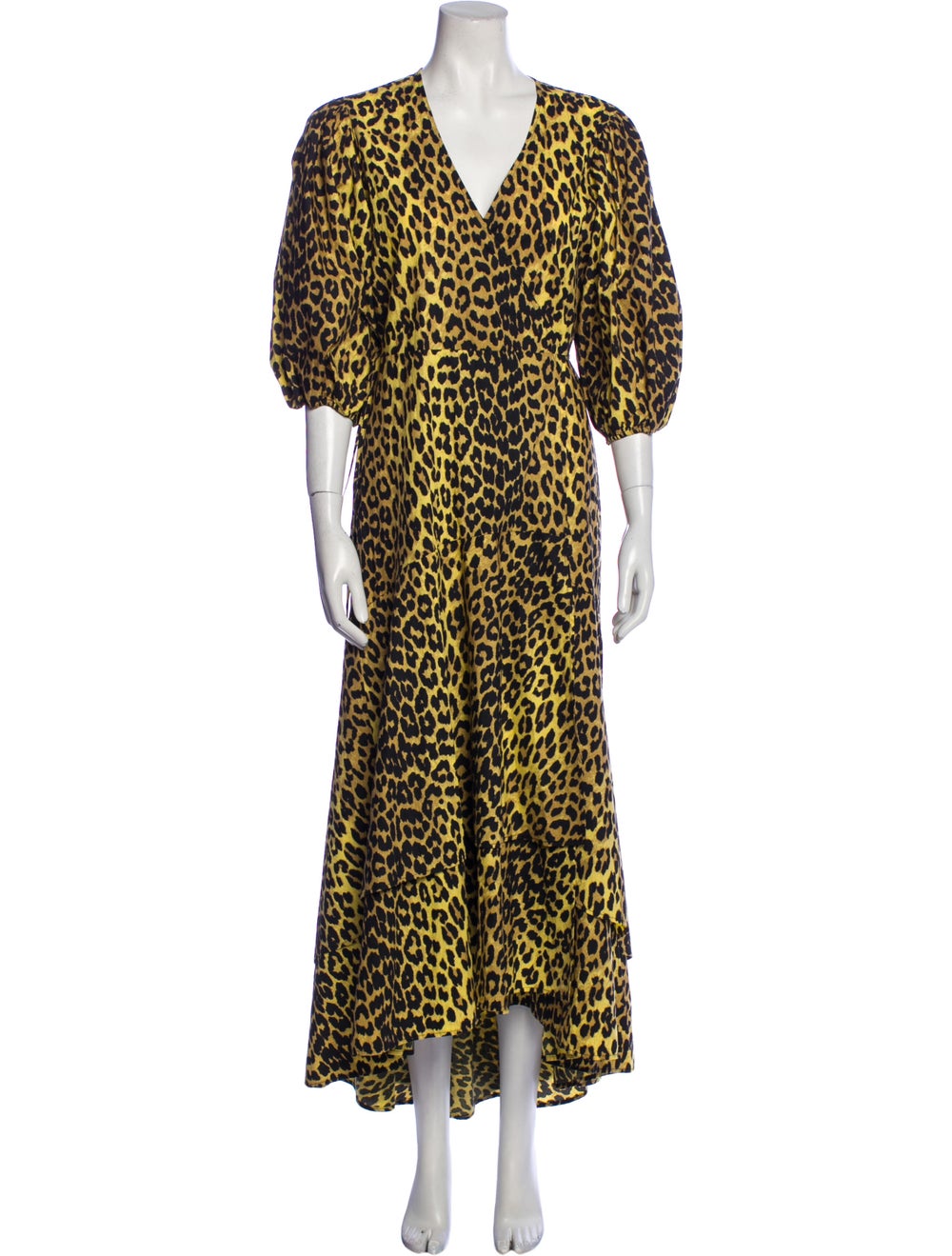 Ganni Animal Print Long Dress - image 1