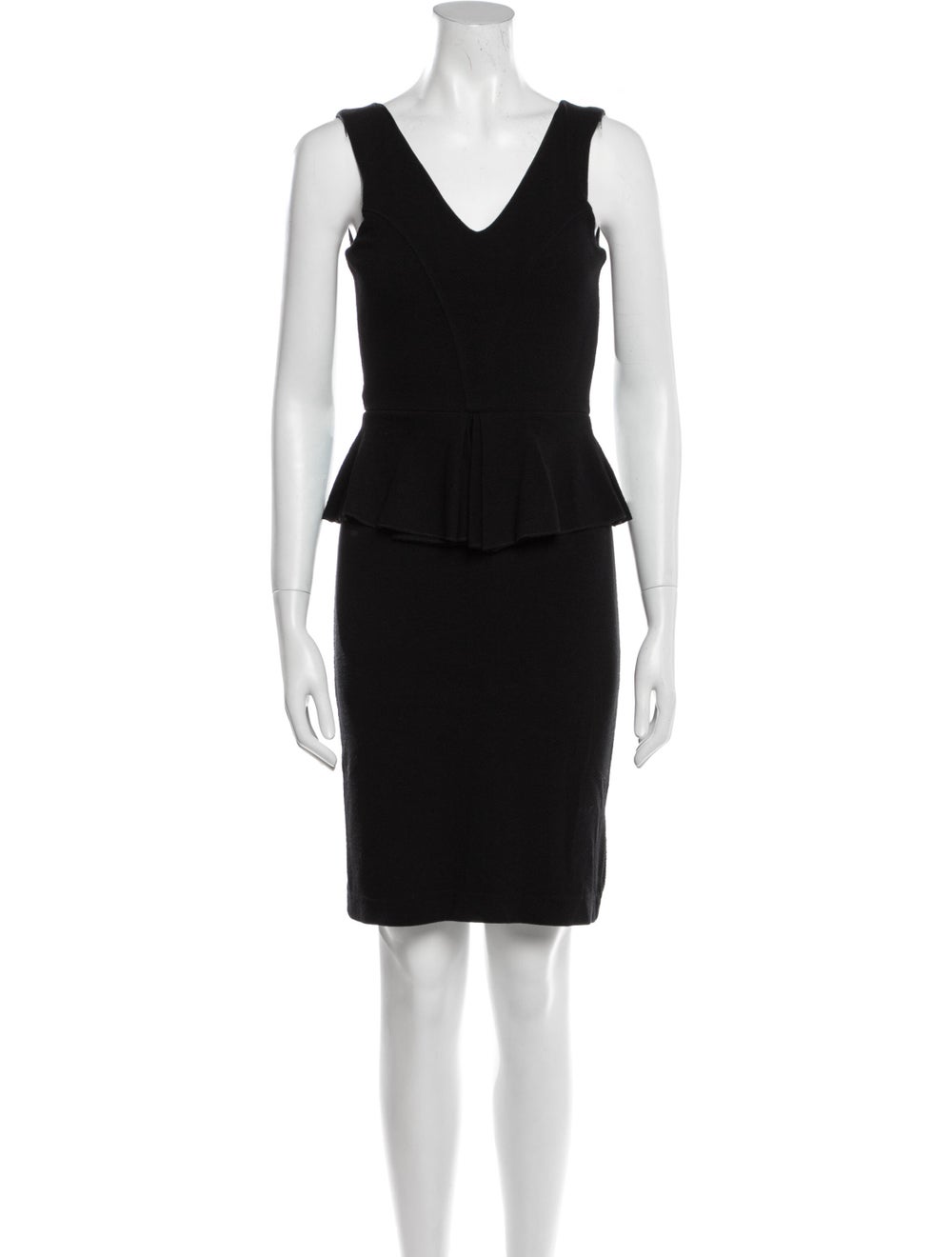 Ganni V-Neck Mini Dress - image 1