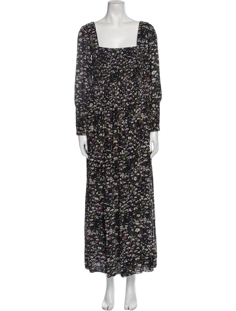 Ganni Floral Print Long Dress - image 1