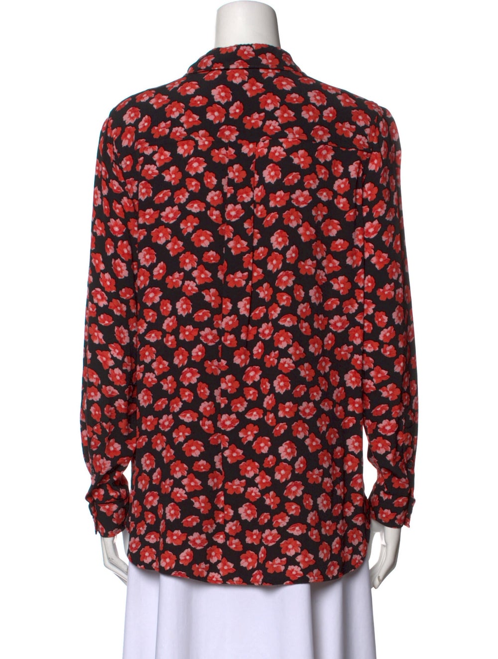 Ganni Floral Print Long Sleeve Button-Up Top - image 3