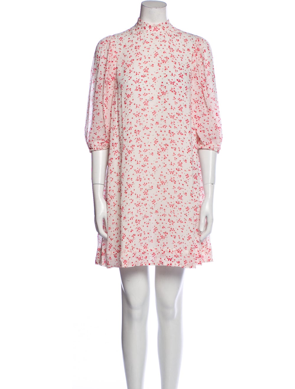 Ganni Floral Print Mini Dress - image 1