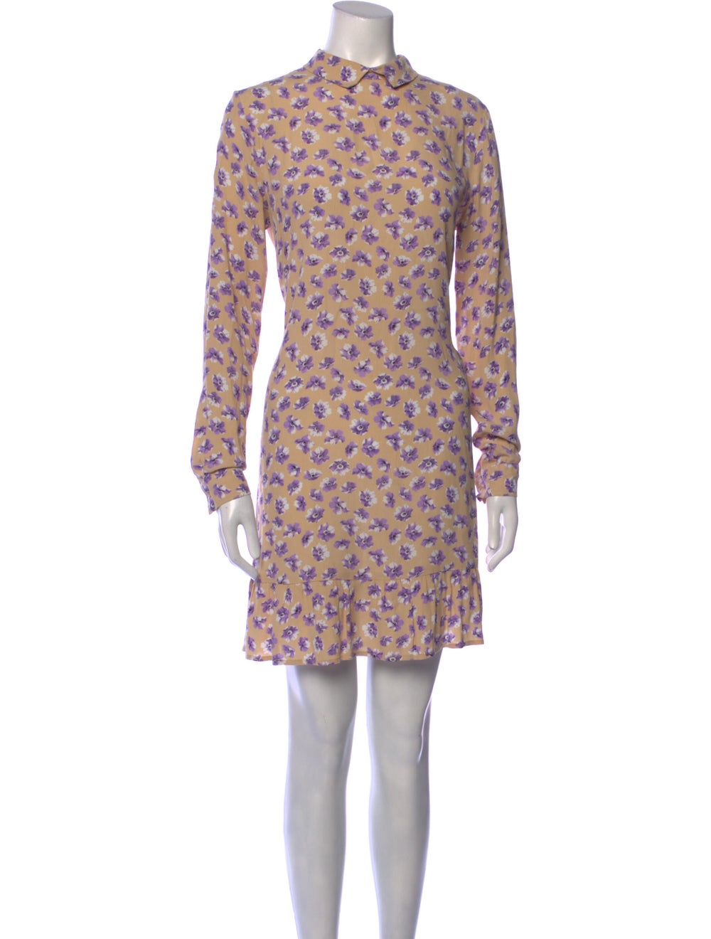 Ganni Floral Print Mini Dress - image 1