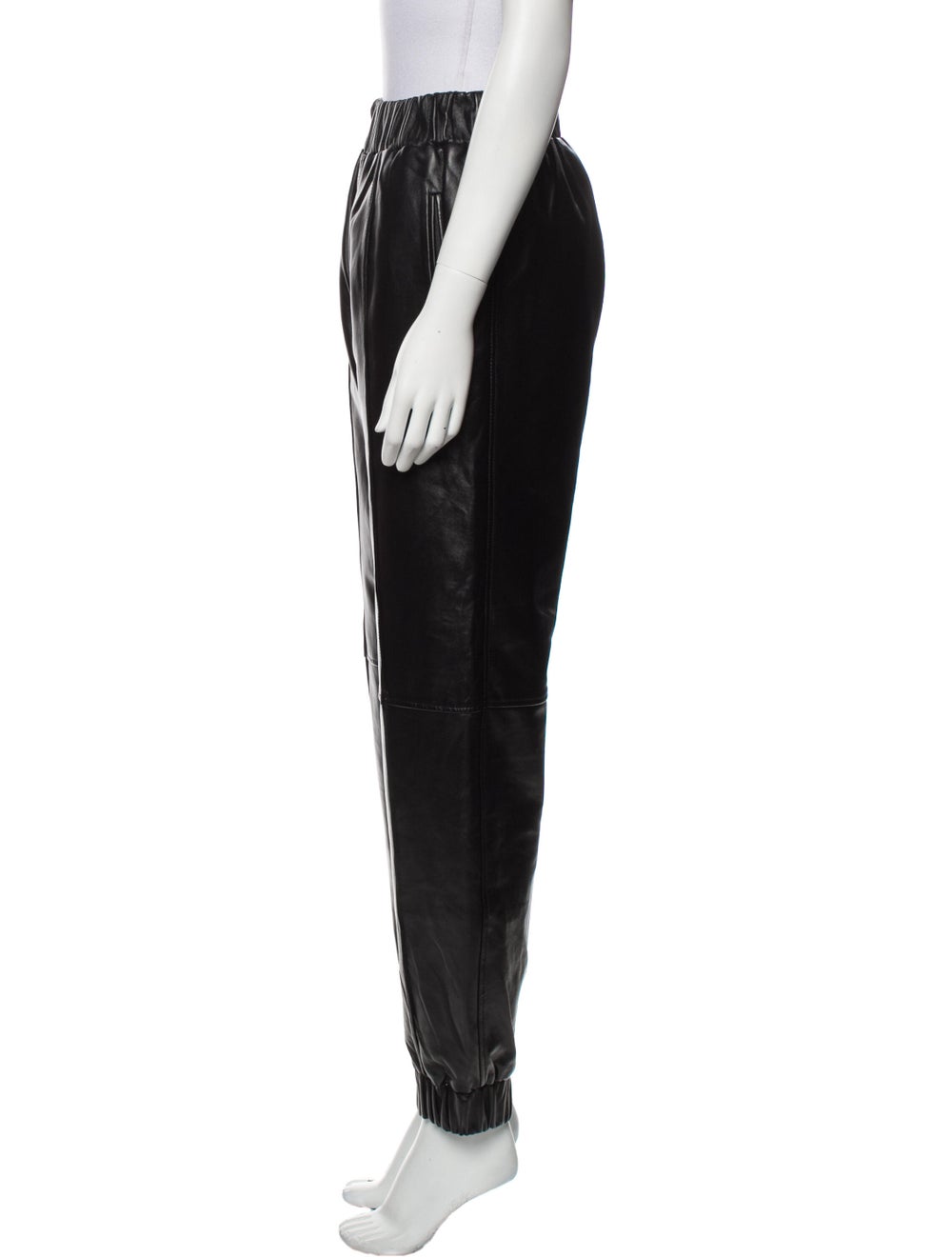Ganni Lamb Leather Straight Leg Pants - image 2