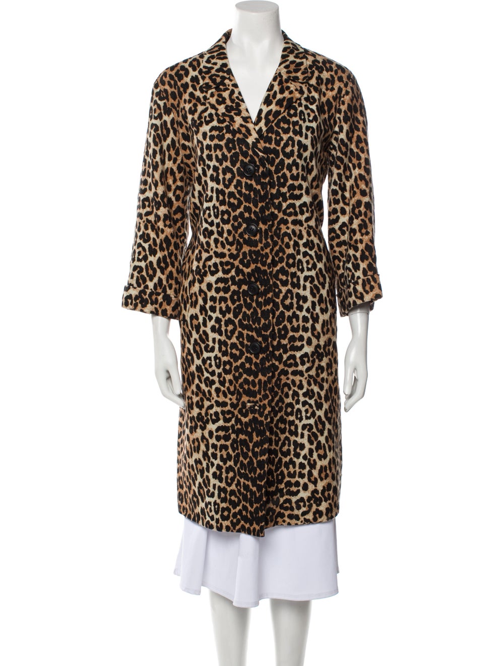 Ganni Animal Print Coat - image 1