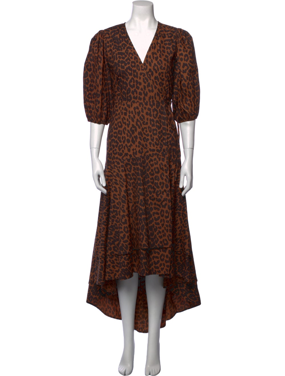 Ganni Animal Print Long Dress - image 1
