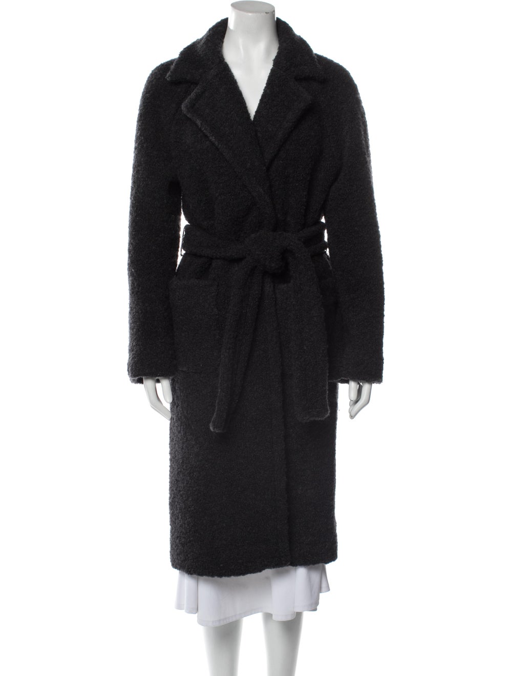 Ganni Wool Faux Fur Coat - image 1