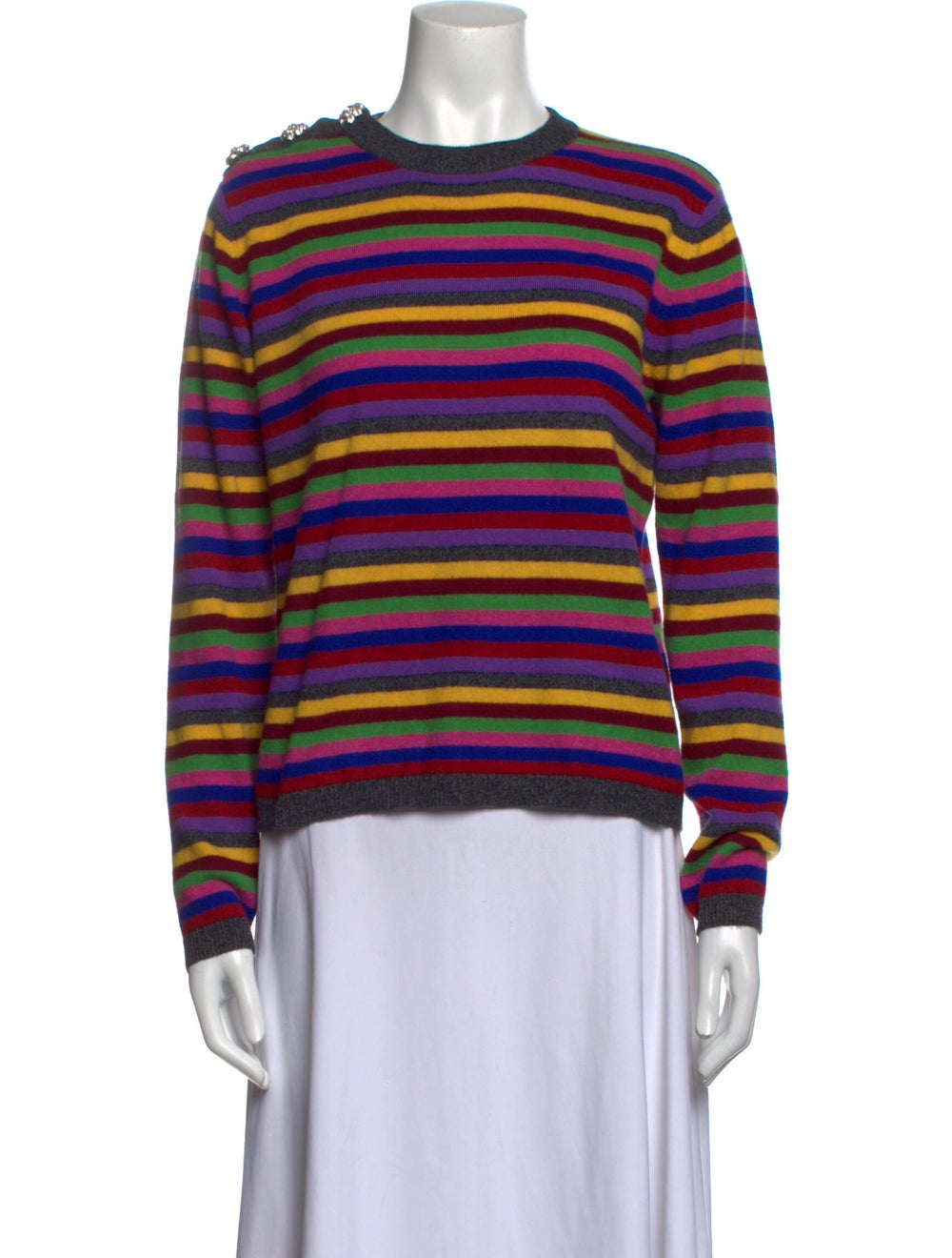 Ganni Cashmere Striped Sweater - image 1