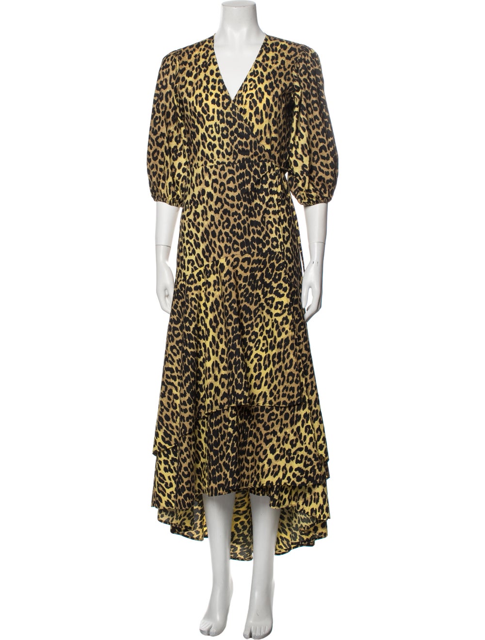 Ganni Animal Print Long Dress - image 1
