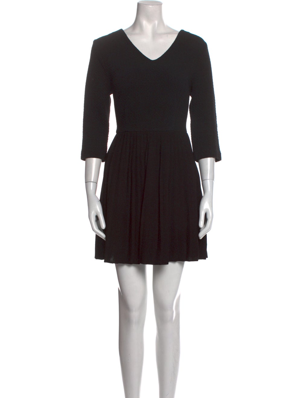 Ganni V-Neck Mini Dress - image 1